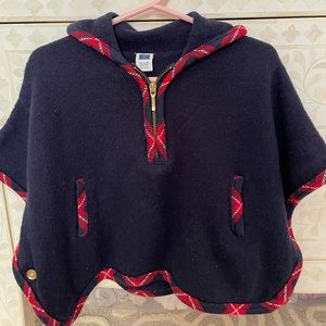 Janie & Jack Blue Poncho - 12-18m